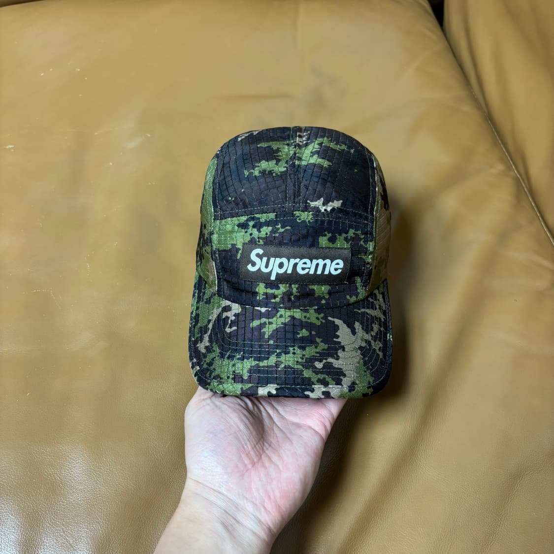 슈프림 캠프캡 모자 박스로고 립스탑 카모 상품이미지2