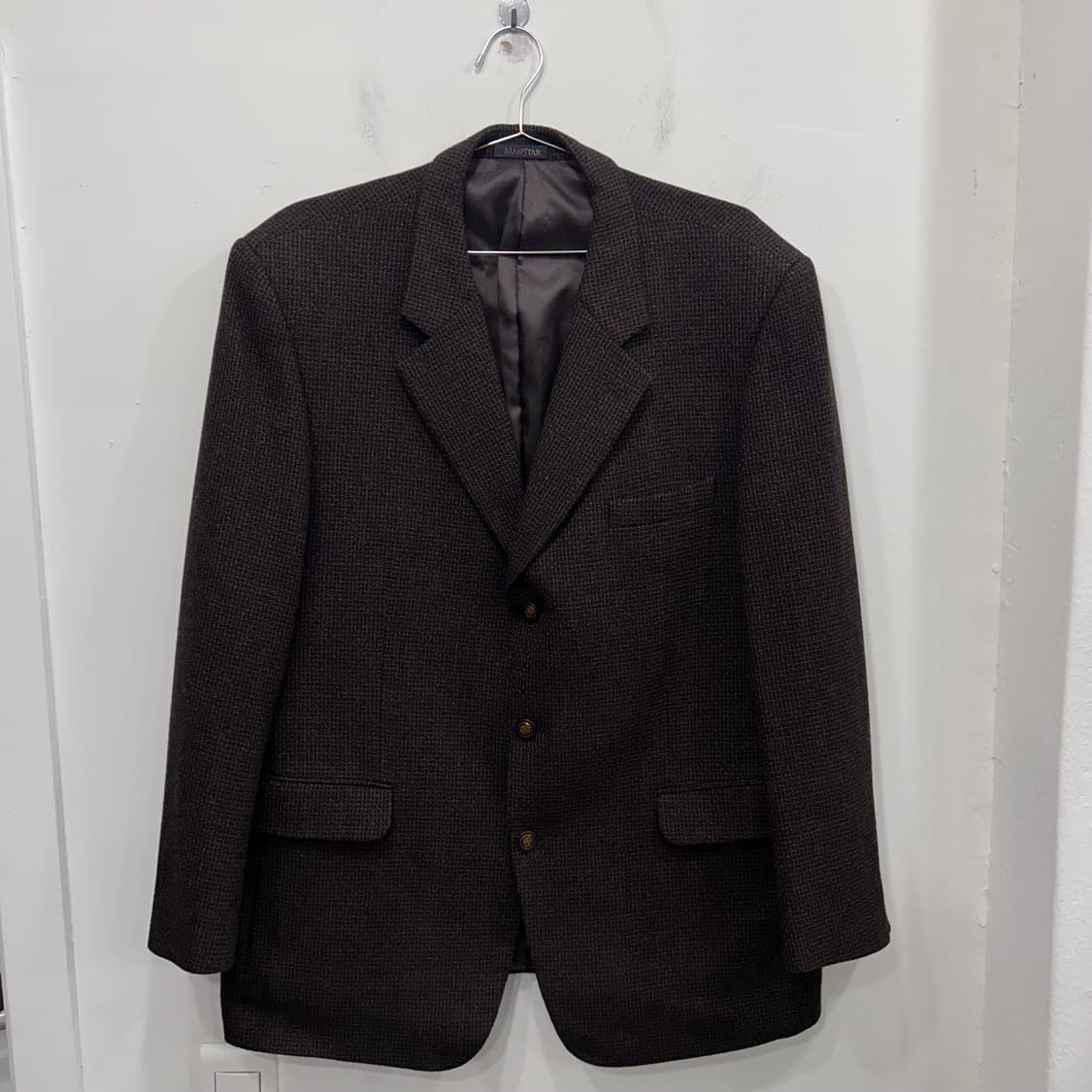 MANSTAR 골든텍스 울모직 쓰리버튼 블레이저 상품이미지2