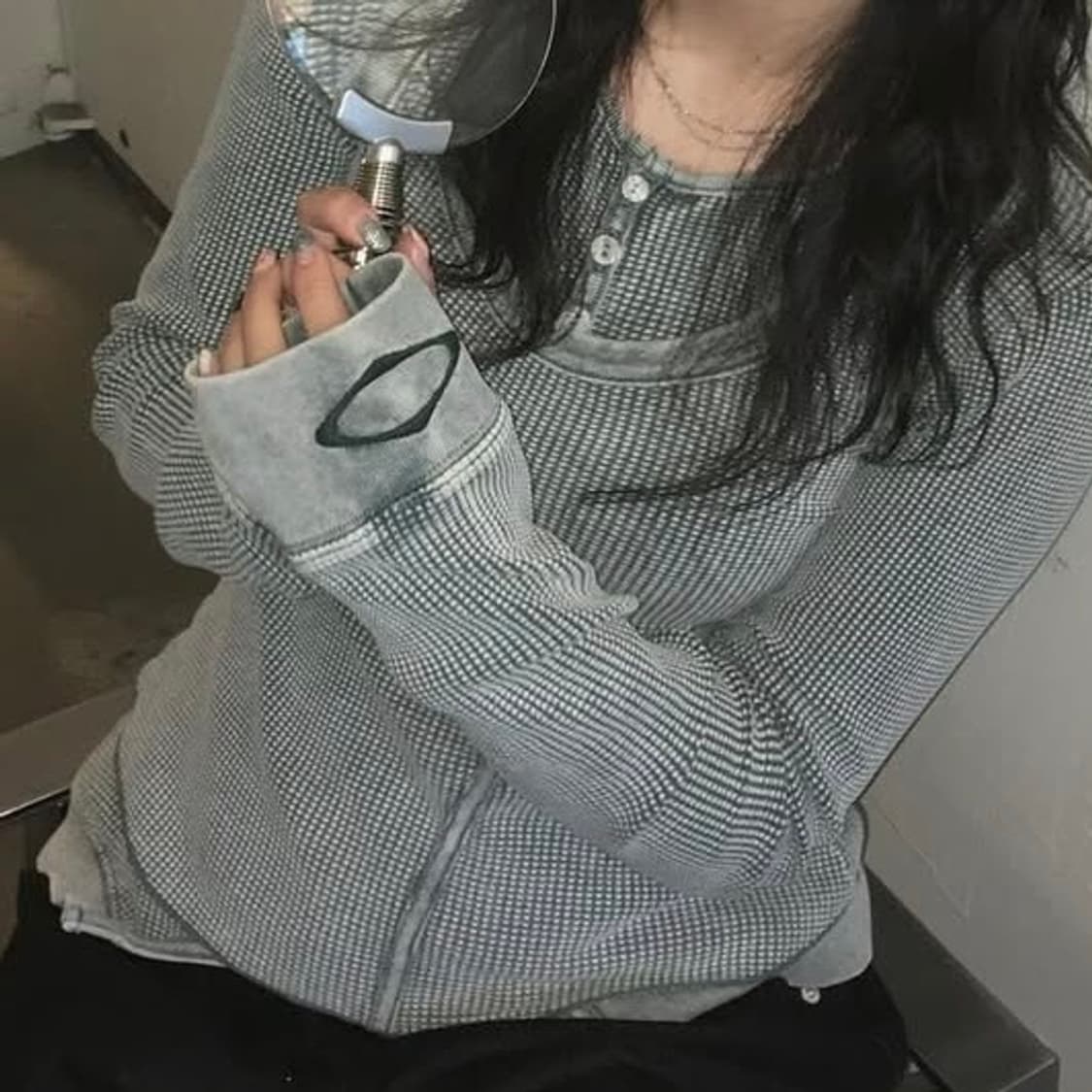 미스치프 레이어드 와플 후드 세트 상품이미지2