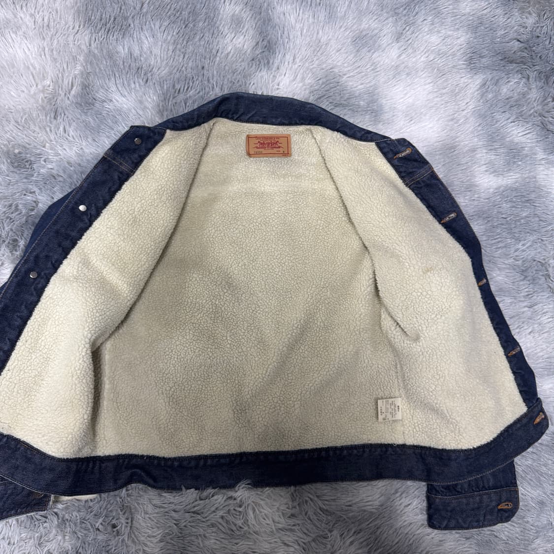 00s 리바이스 재팬 1세대 안감뽀글이 트러커자켓 M사이즈 상품이미지4