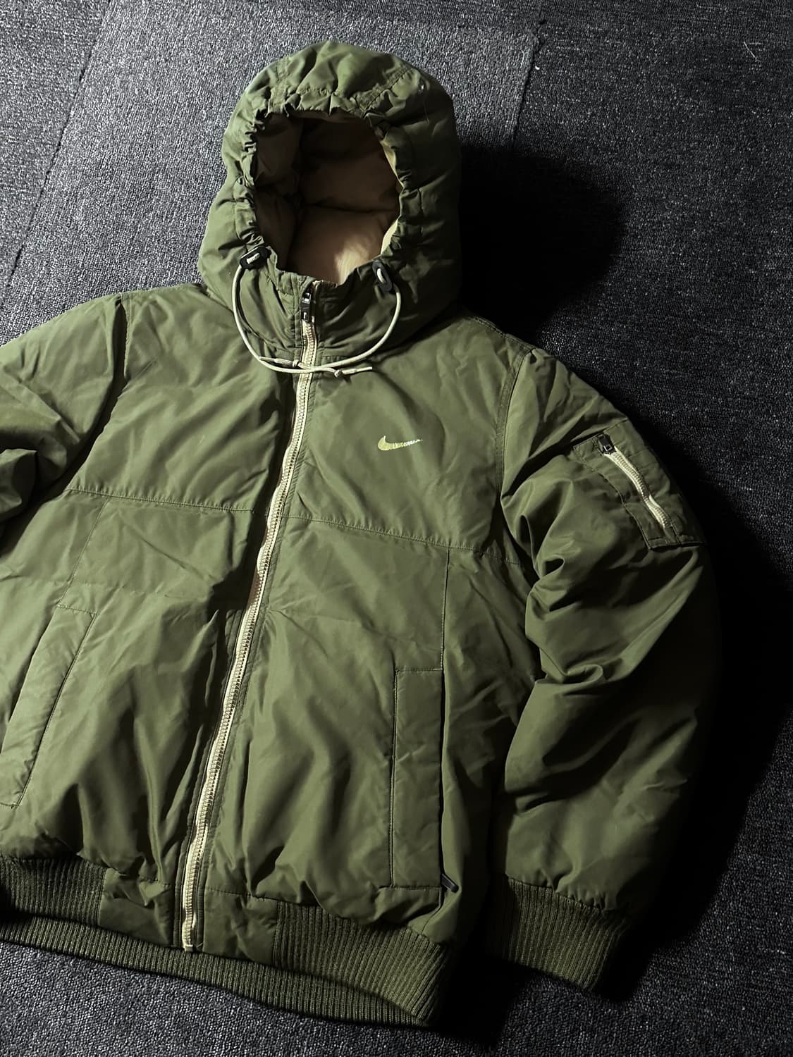 나이키 필파워 550 덕 다운 후디 올리브 카키 패딩 상품이미지6