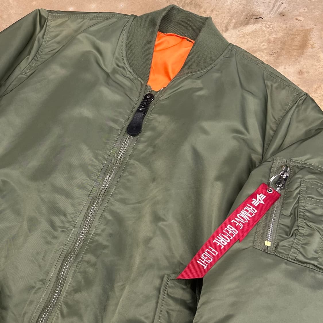 🫶🏻 알파인더스트리 리버시블 빈티지 MA-1 항공 자켓 🫶🏻 상품이미지2