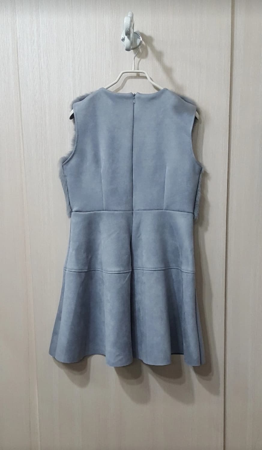 리얼퍼 미니 원피스  상품이미지2