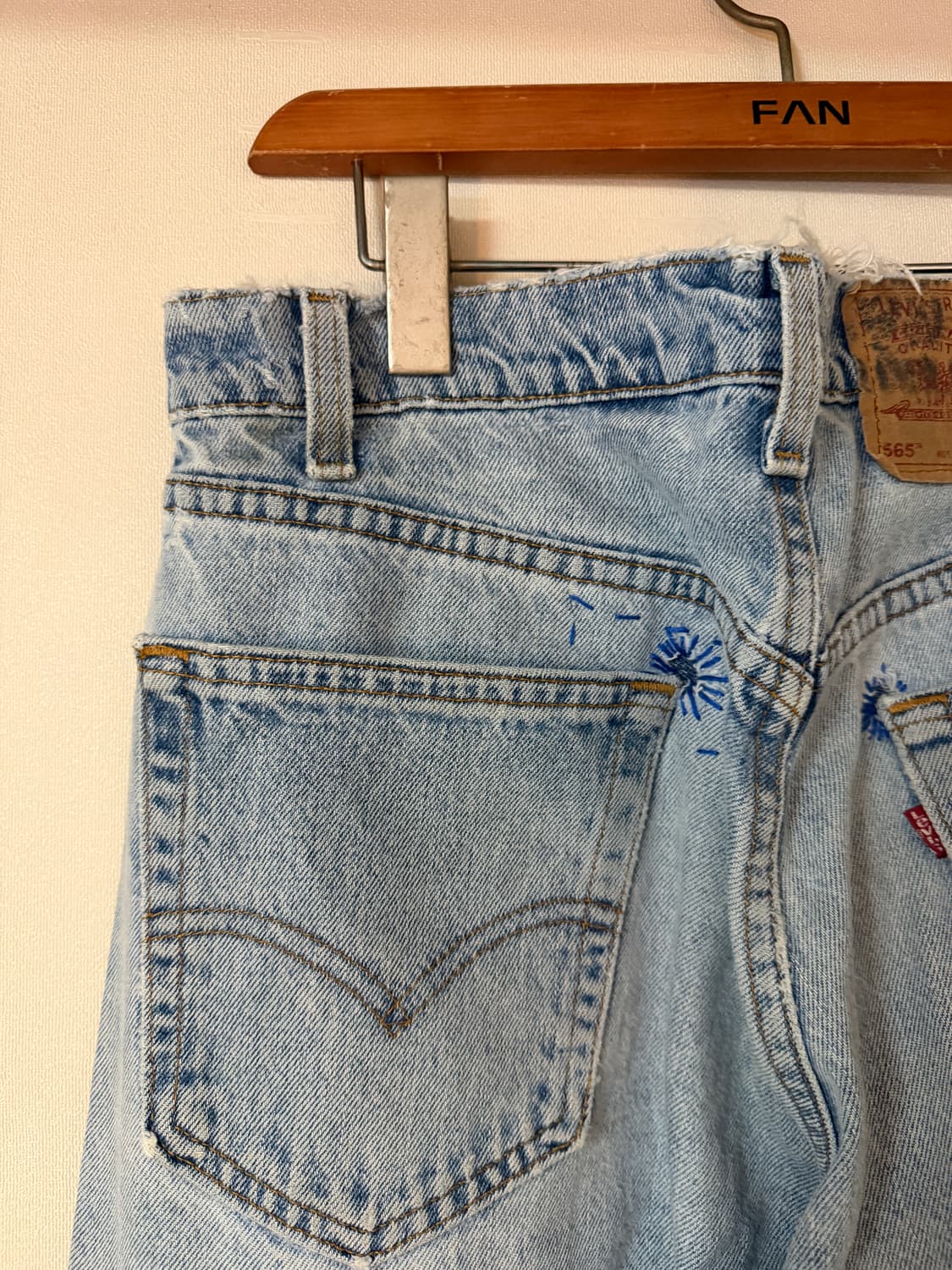 90s Made in USA 리바이스 565 데님 34x34 상품이미지6