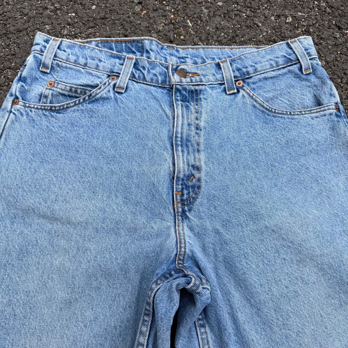 90s 빈티지 리바이스 550 오렌지탭 데님 쇼츠 상품이미지2