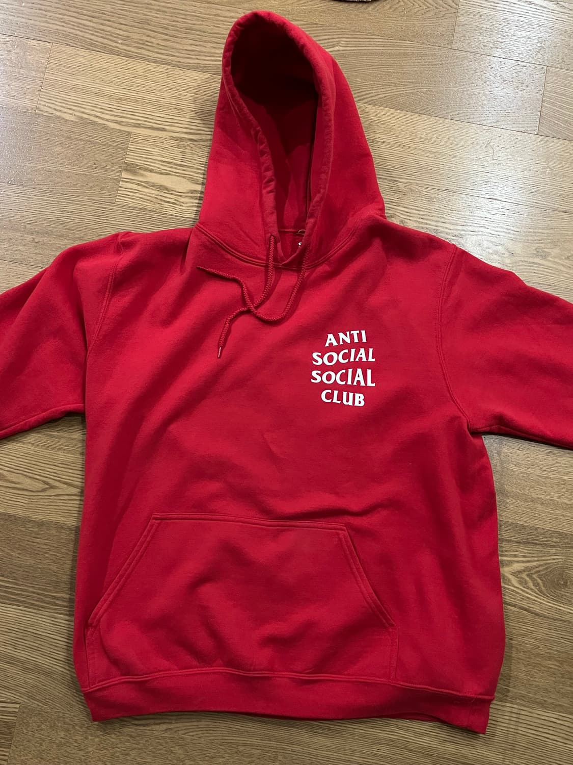 안티소셜소셜클럽 레드 후드티 xl 상품이미지1