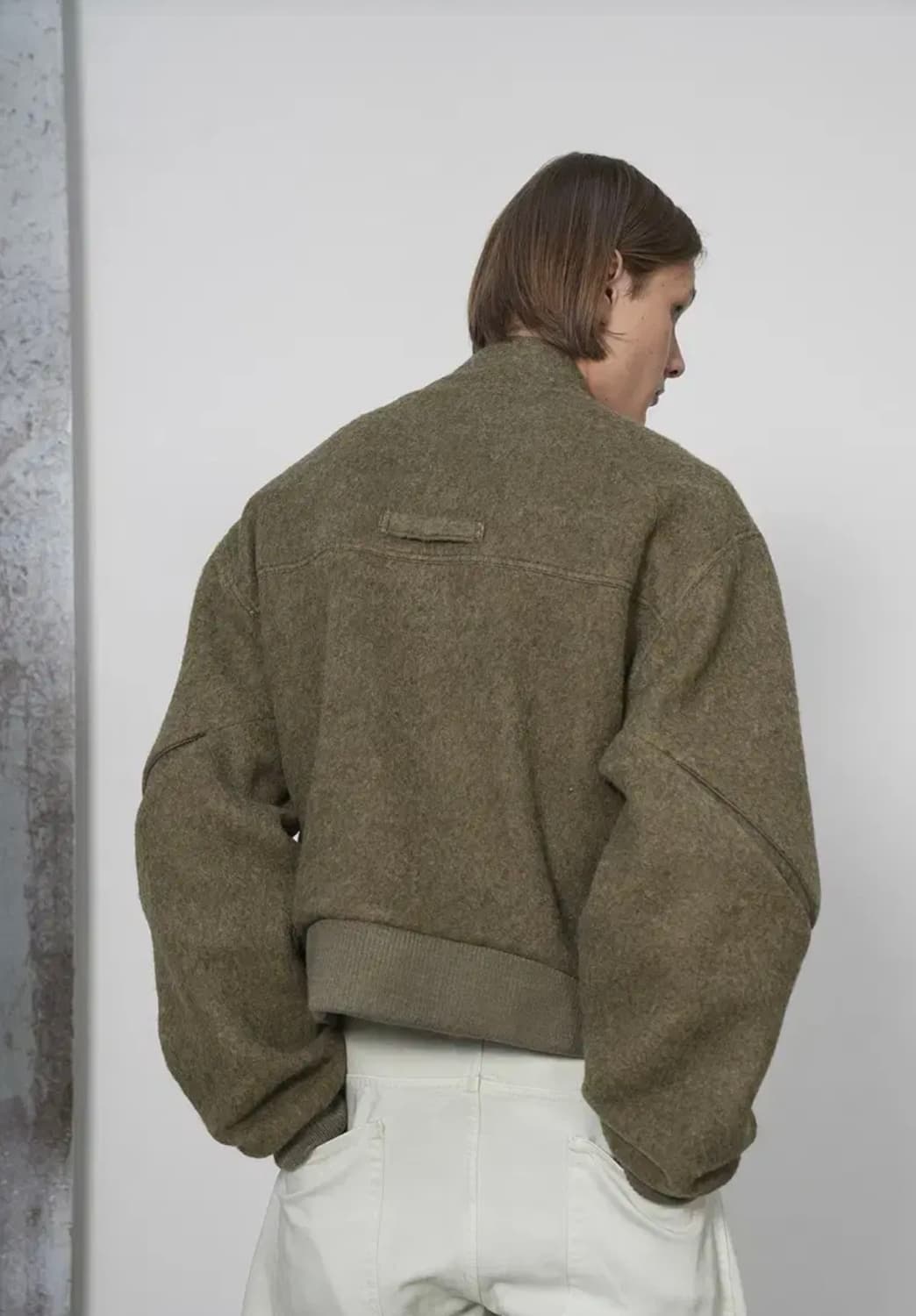 yiyae 오블리크 봄버 자켓 M 상품이미지5