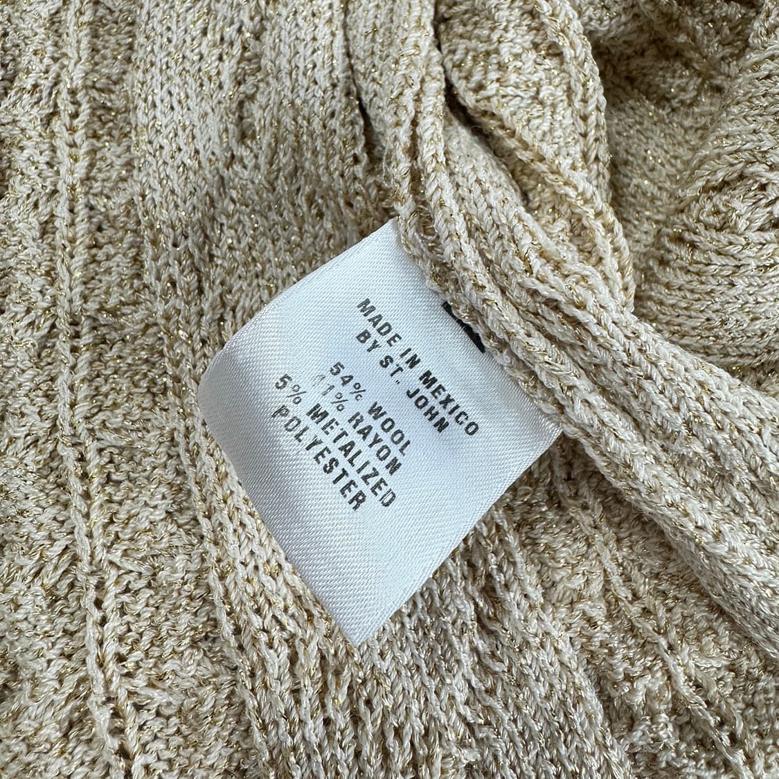 센존 케이블 글리터 니트 베스트 상품이미지2