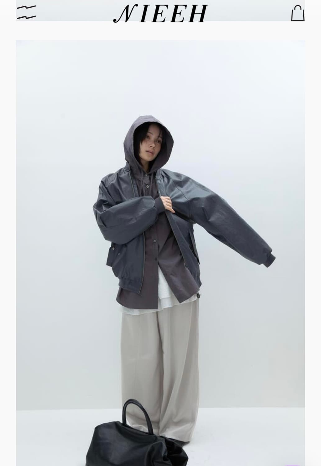 니히 코티드 봄버 자켓 (정가:31만원) 상품이미지1