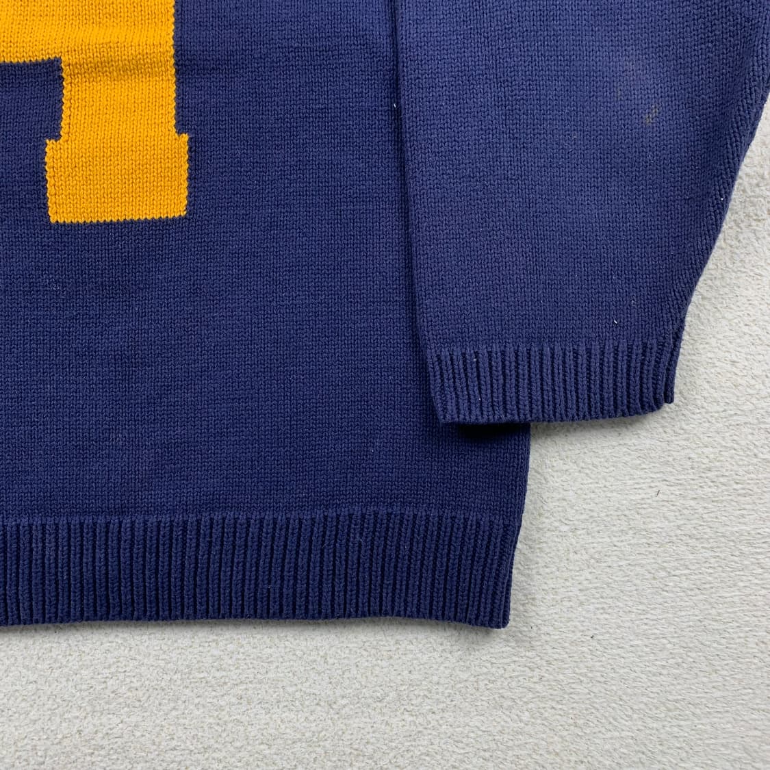 휴먼메이드 폴라 베어 래글런 니트 네이비 상품이미지4