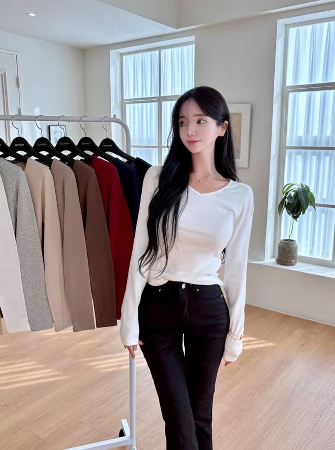 메이윤 24ver. [자체제작] 모달 속기모 티셔츠 4종 상품이미지4