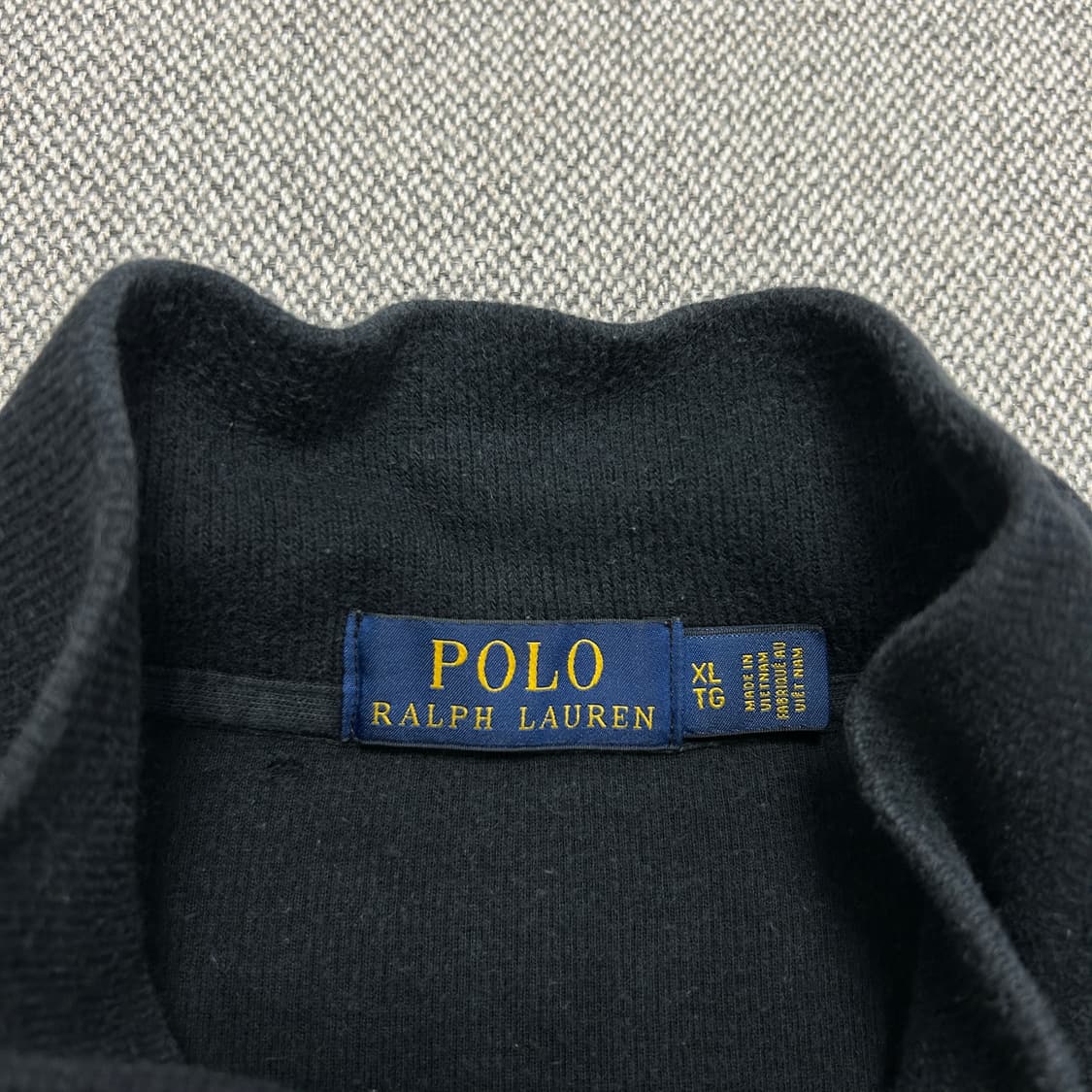 폴로 하프집업 블랙 코튼니트(XLT) 상품이미지2