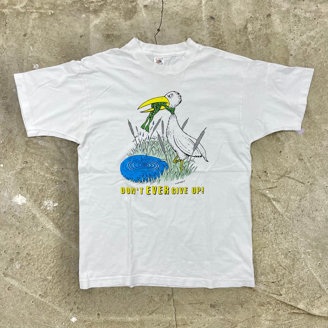 1993 Don't Ever Give Up 티셔츠 L 상품이미지1