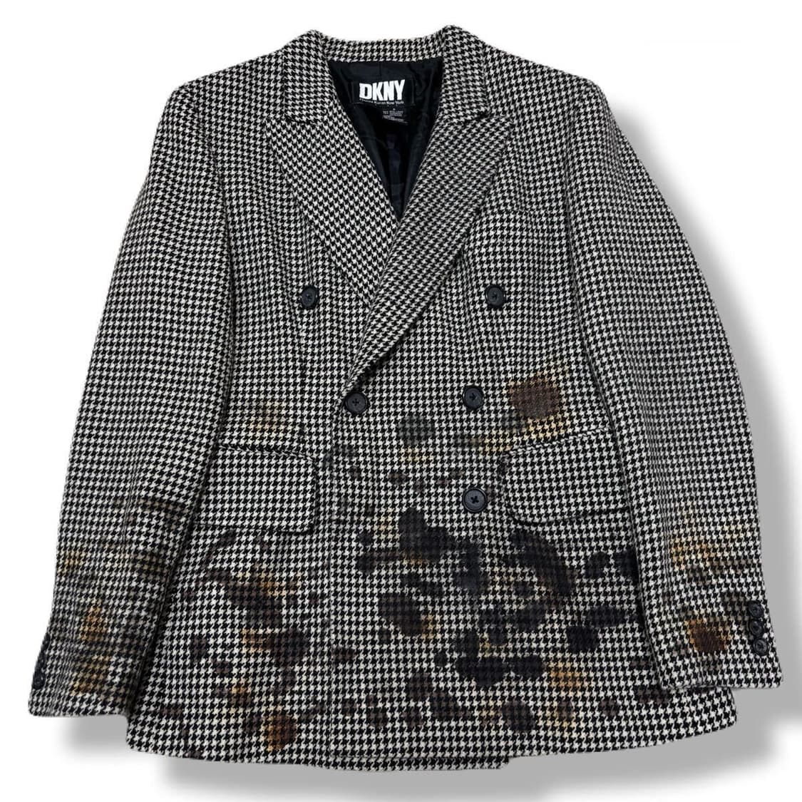 00s Donna Karan New York 울 코티드 자켓 상품이미지1