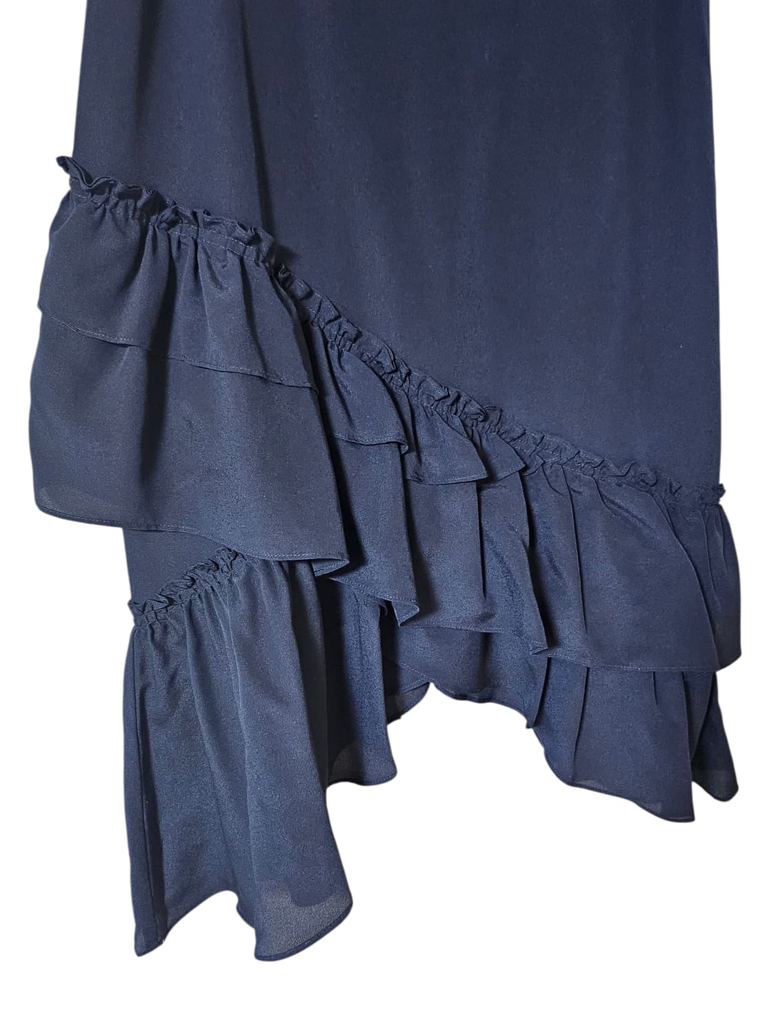 클럽모나코 언발 러플 스커트 네이비 55 | 세련된 A라인 상품이미지6