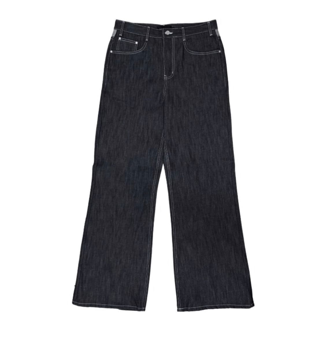 Back line straight pants raw denim 상품이미지1