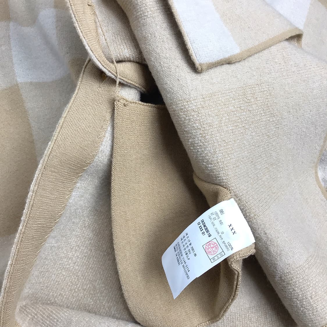 닥스 DAKS 후드 케이프 울 여성 가디건 상품이미지8