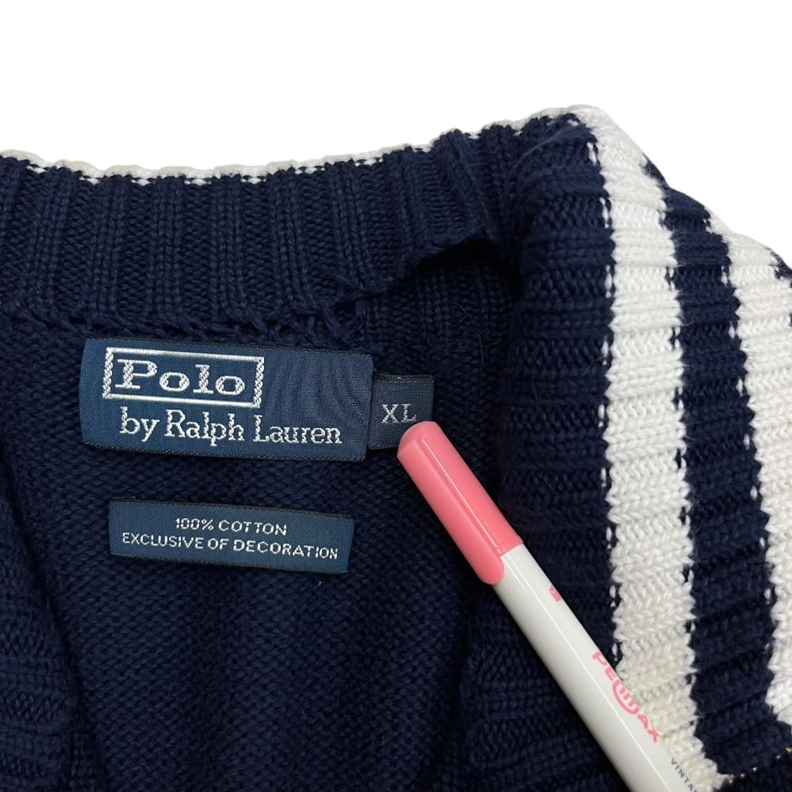 폴로 랄프로렌 빅포니 자수 투웨이 니트집업 XL 상품이미지5