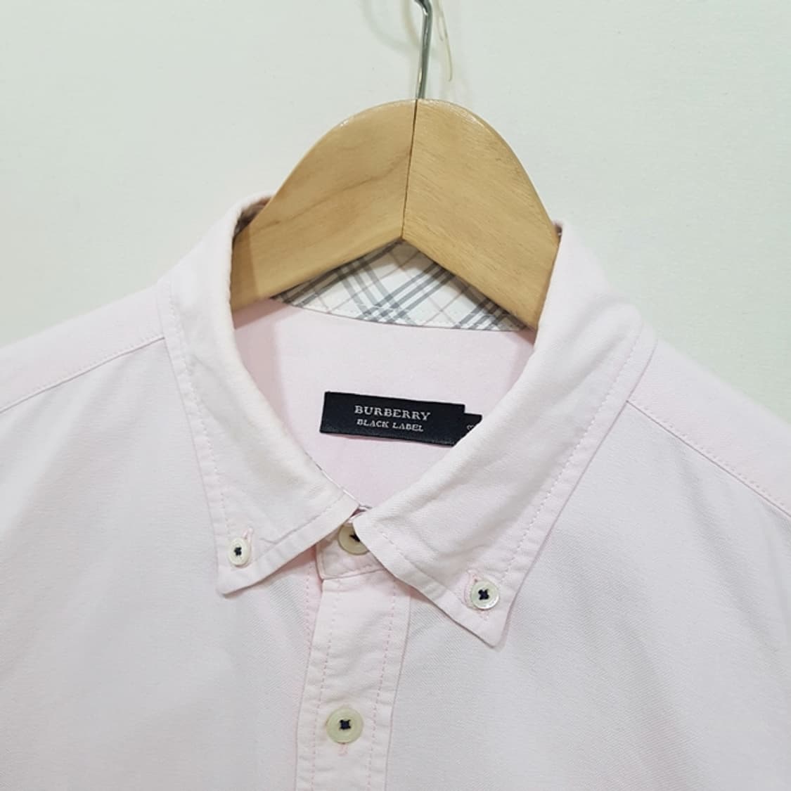 BURBERRY 버버리 블랙라벨 버튼다운 셔츠 핑크 상품이미지2