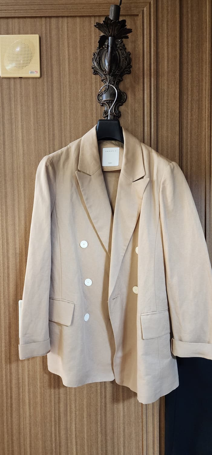 산드로 더블 베이지 자켓 55-66 상품이미지1
