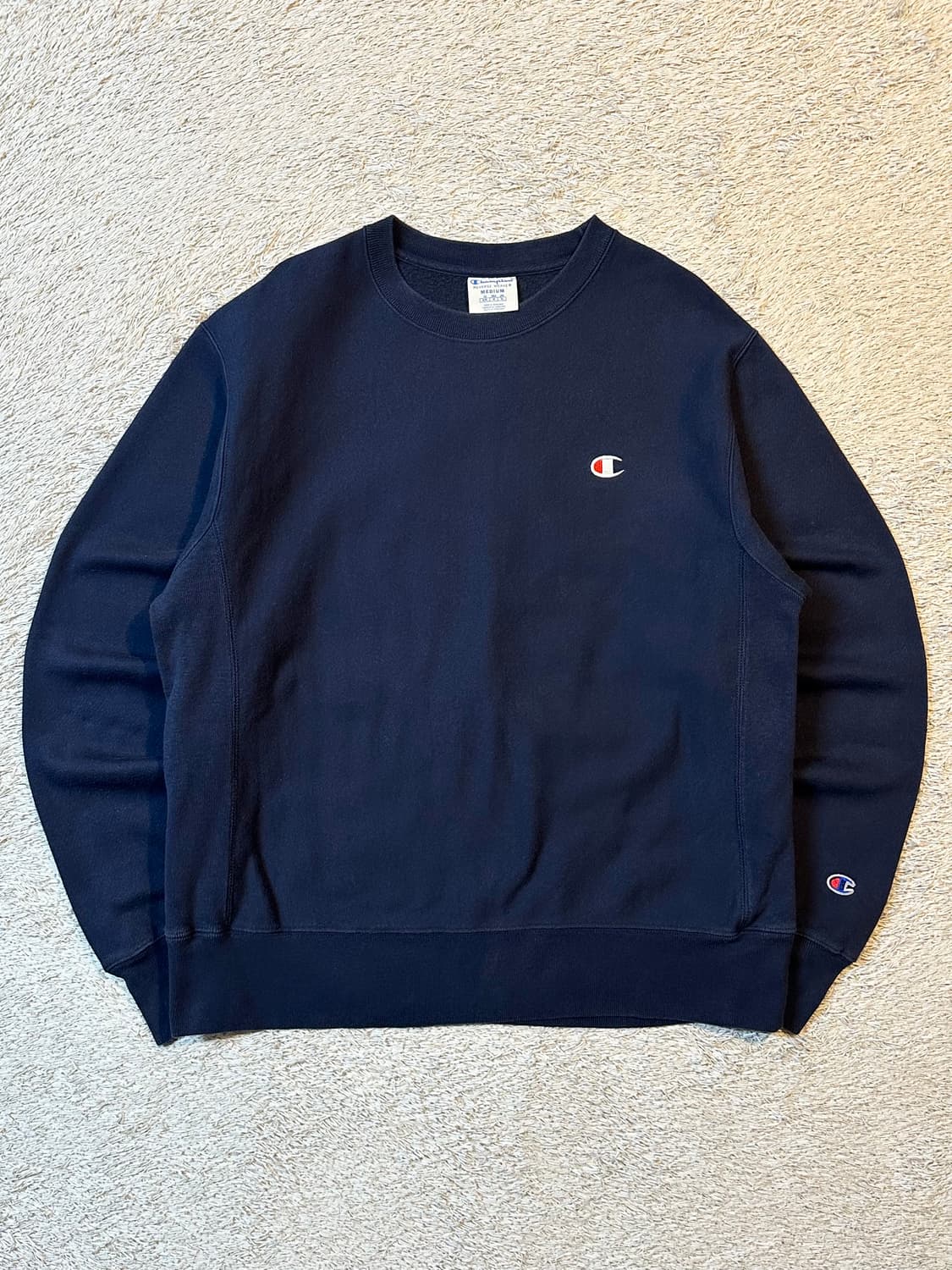 챔피온 CHAMPION 리버스위브 맨투맨 네이비 상품이미지1
