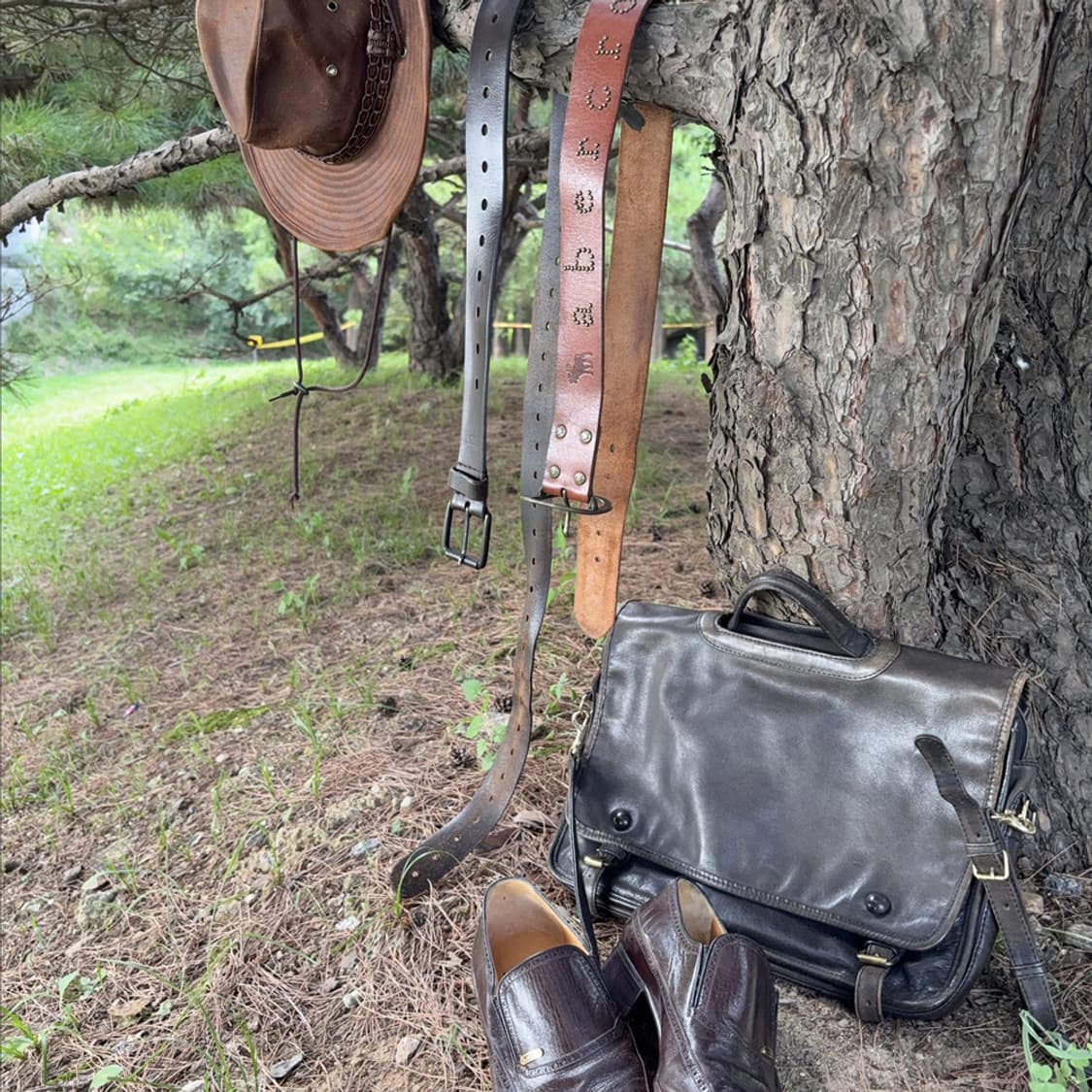 [Vintage] Dark Brown Leather Shoulder Ba 상품이미지2