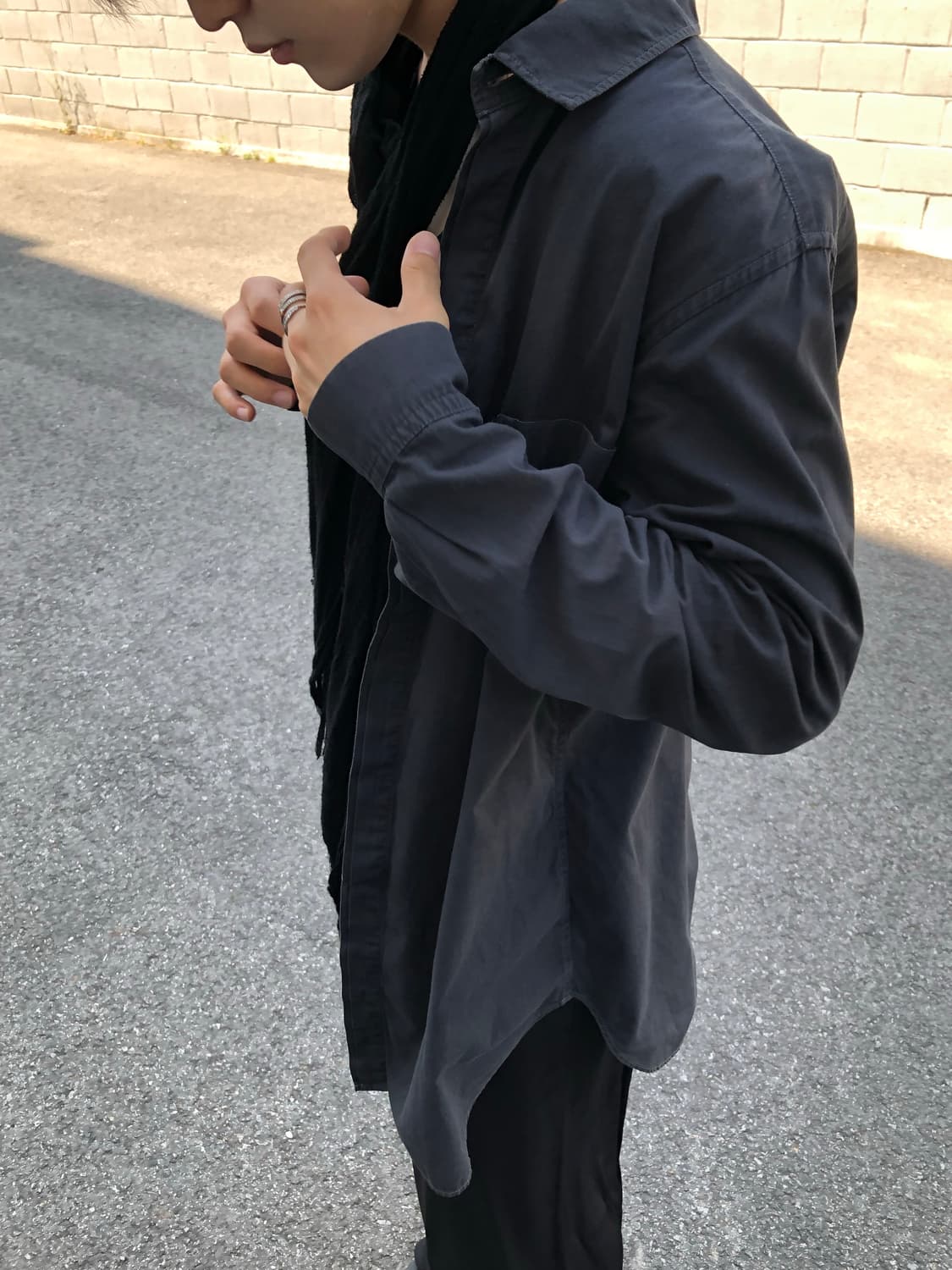 요지야마모토 뿌르옴므 다잉 셔츠 상품이미지4