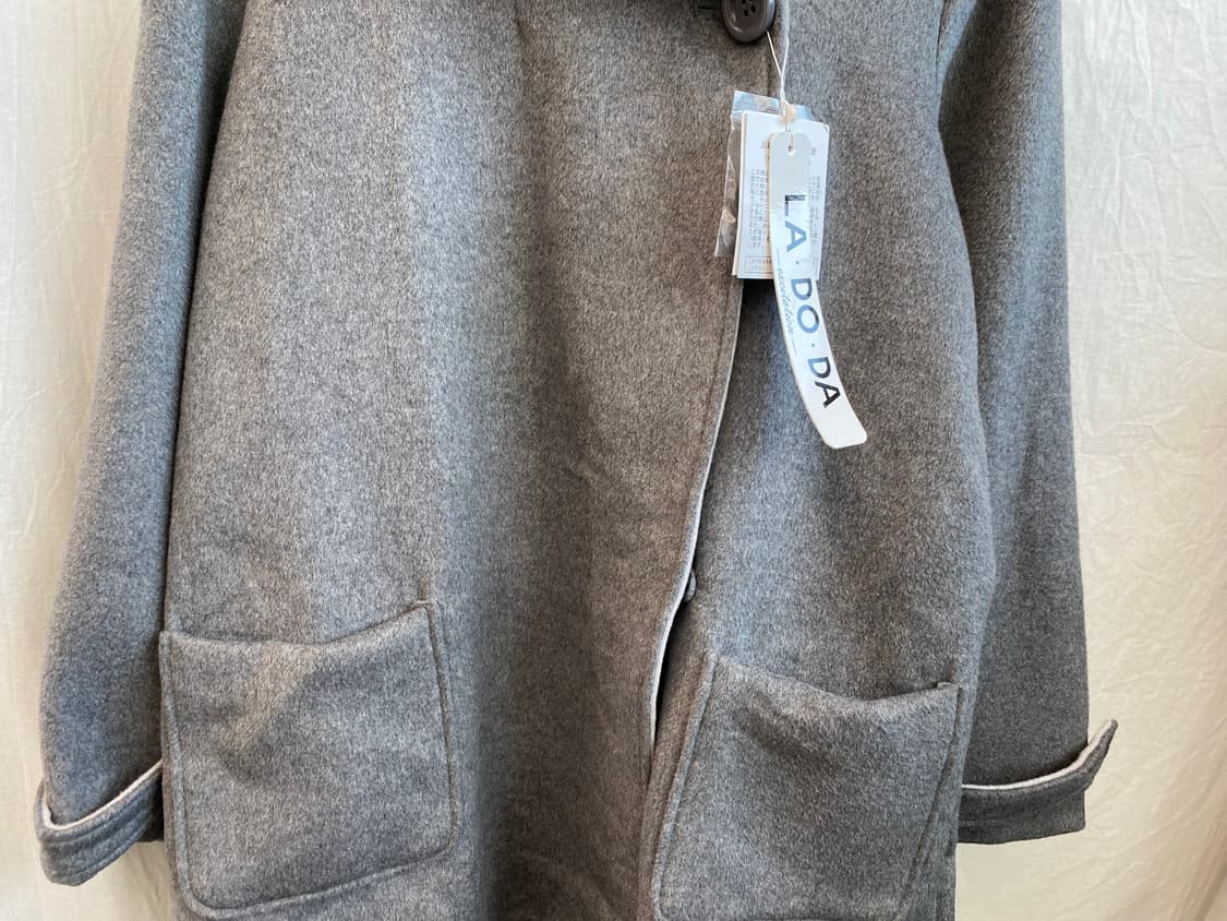 LADORA 울혼방 후드 코트 상품이미지3