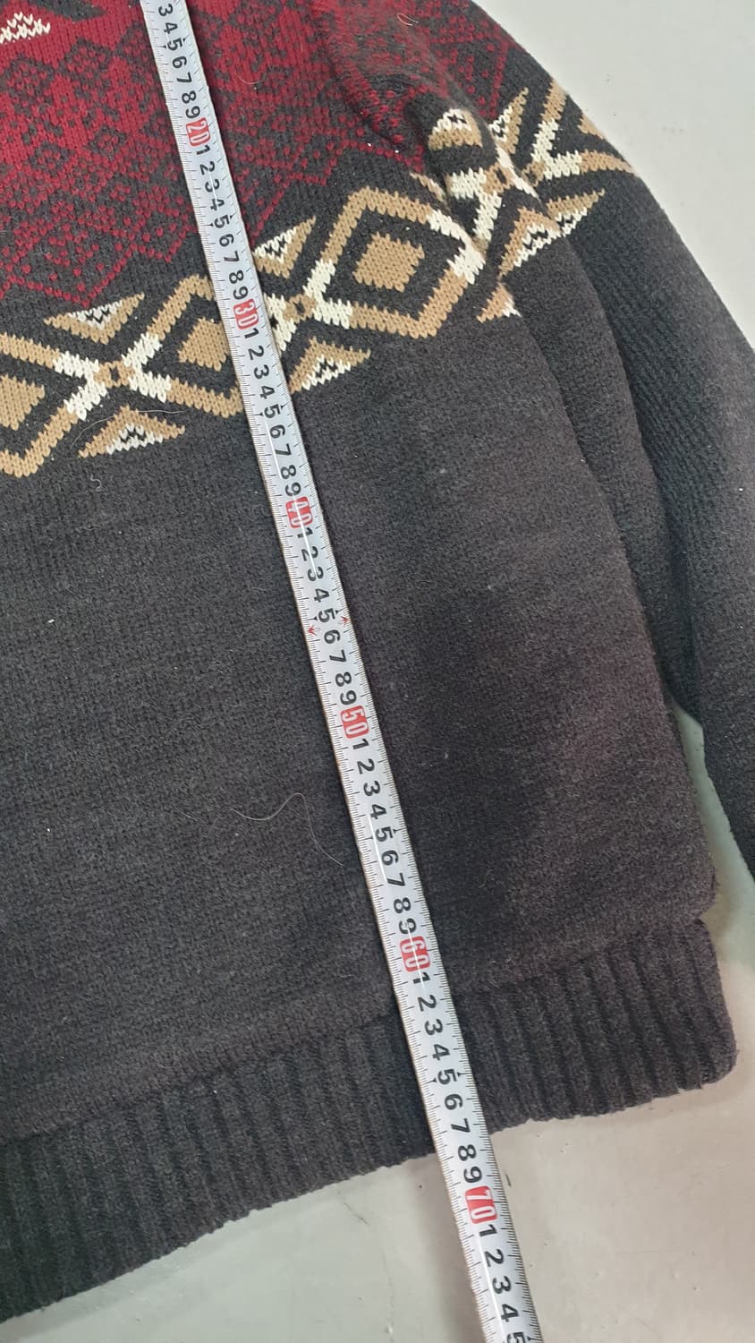 지프 스피릿 노르딕 니트 후드집업 M(95) 상품이미지6