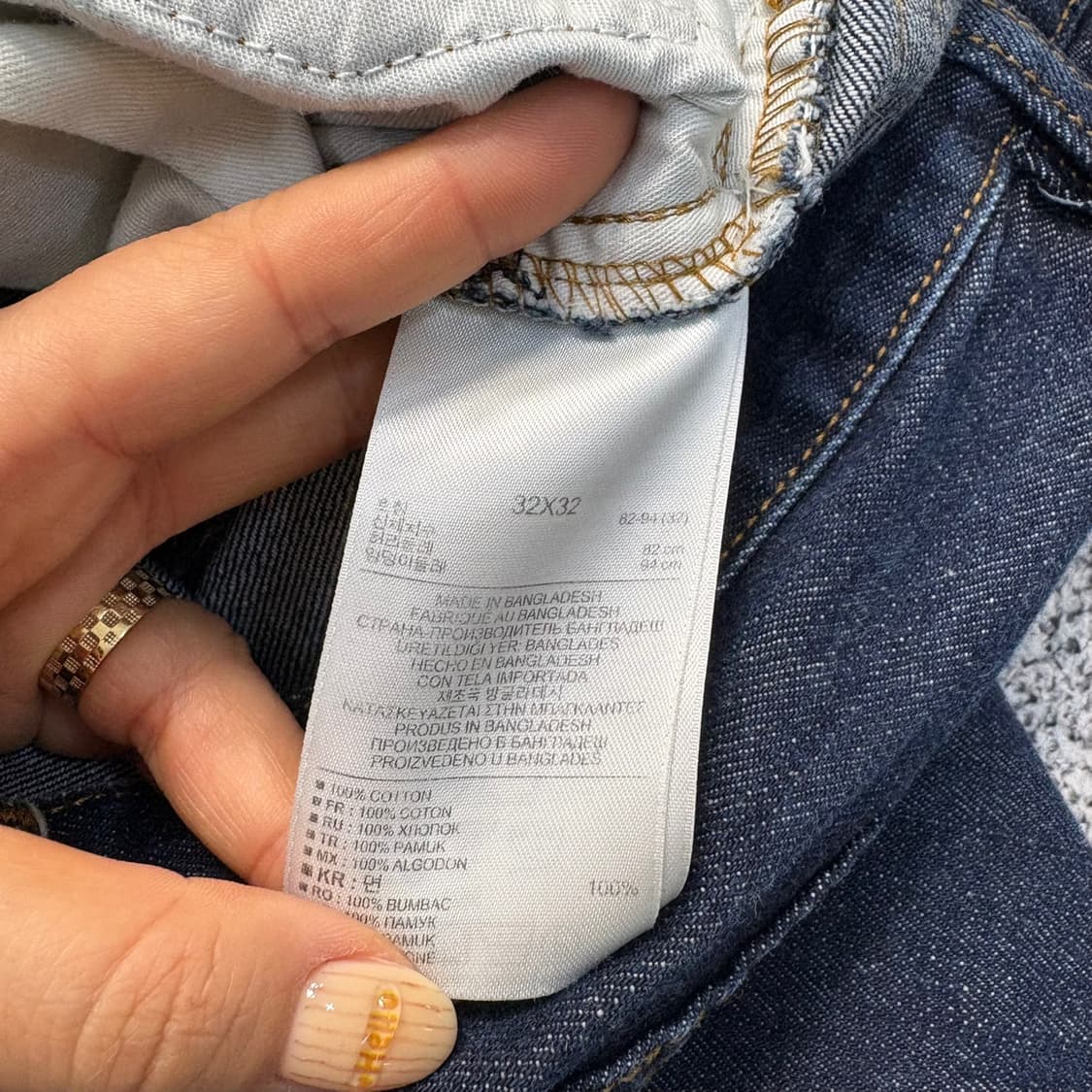 32*32 갭 남성 진청 데님 청바지 0401J 상품이미지5