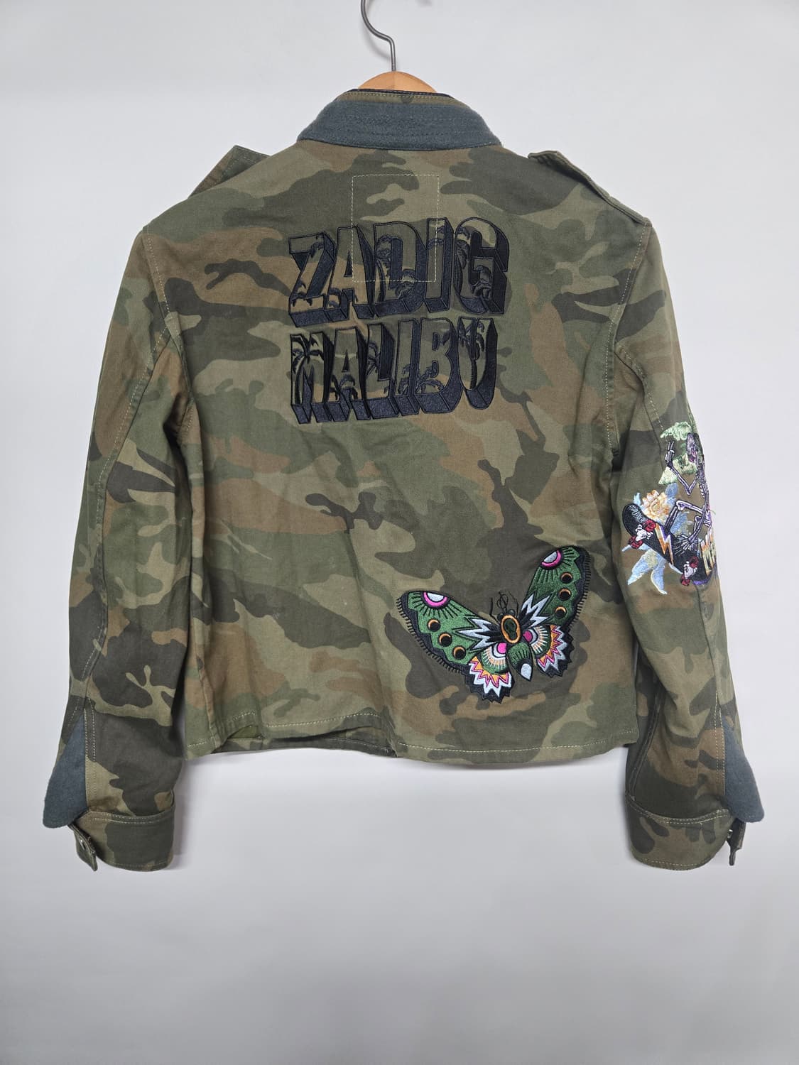 ZADIG&VOLTAIRE 카모플라주 자수 봄버 자켓 M 상품이미지2