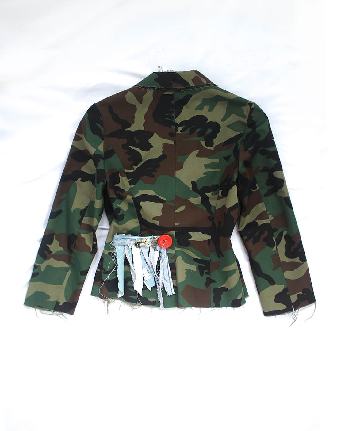 Distressed camo antique charm mix jacket 상품이미지3