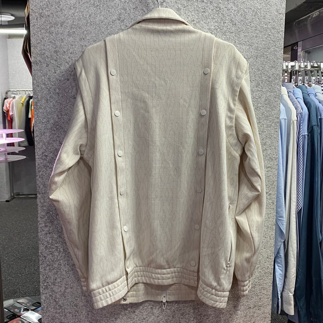 아디다스 아이비파크 패턴 스냅 버튼 트랙 탑 져지 B3102  상품이미지3