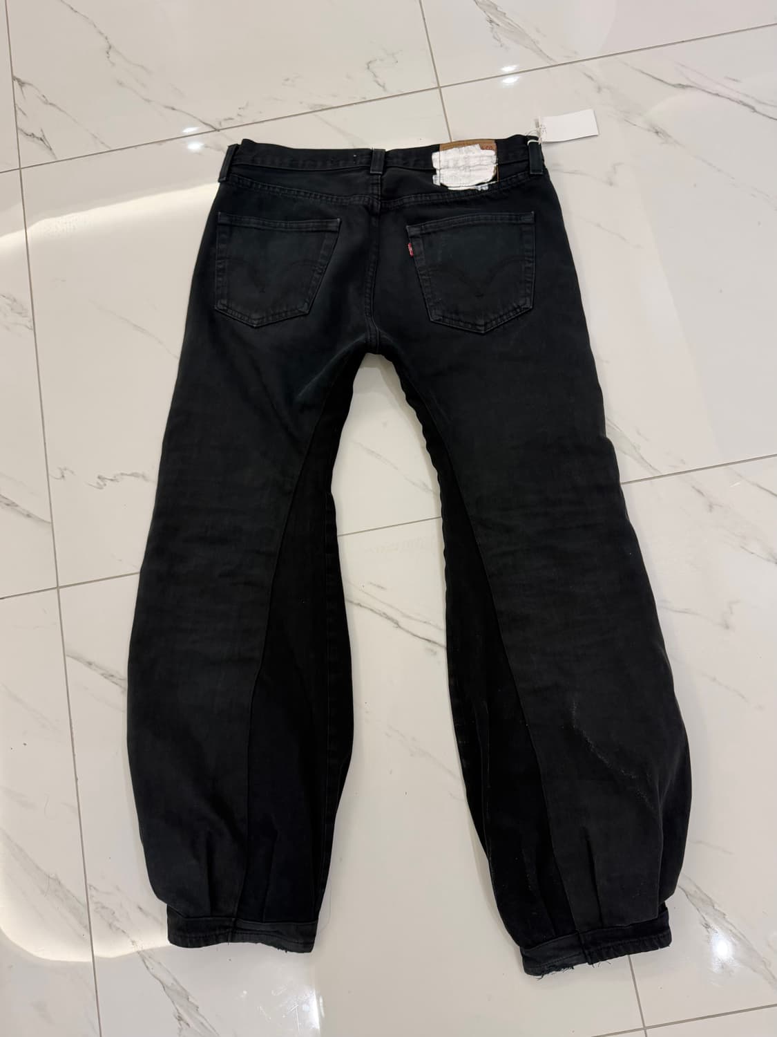 올드파크 블랙벌룬 플레어핏 데님팬츠 상품이미지2