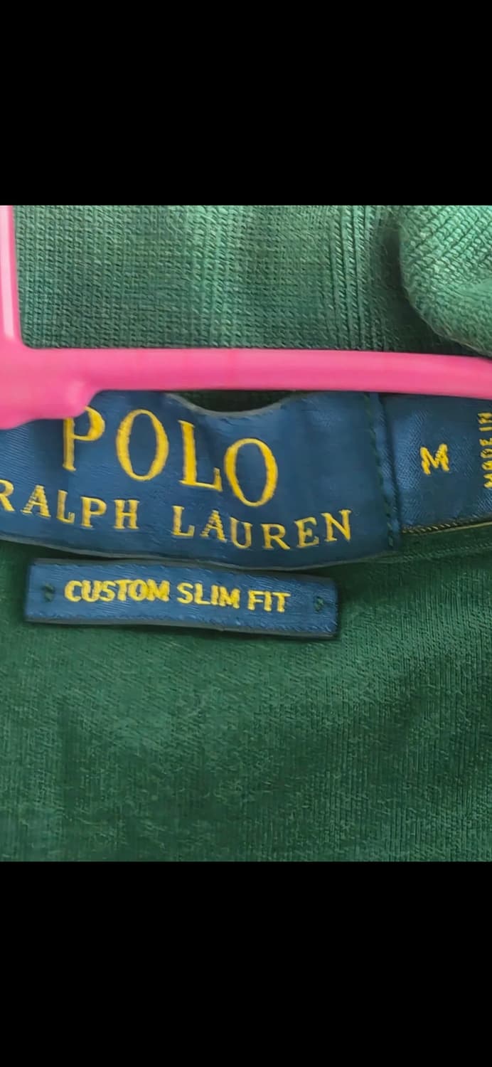 폴로 랄프로렌 카라티 M 녹색 커스텀 슬림핏 상품이미지3