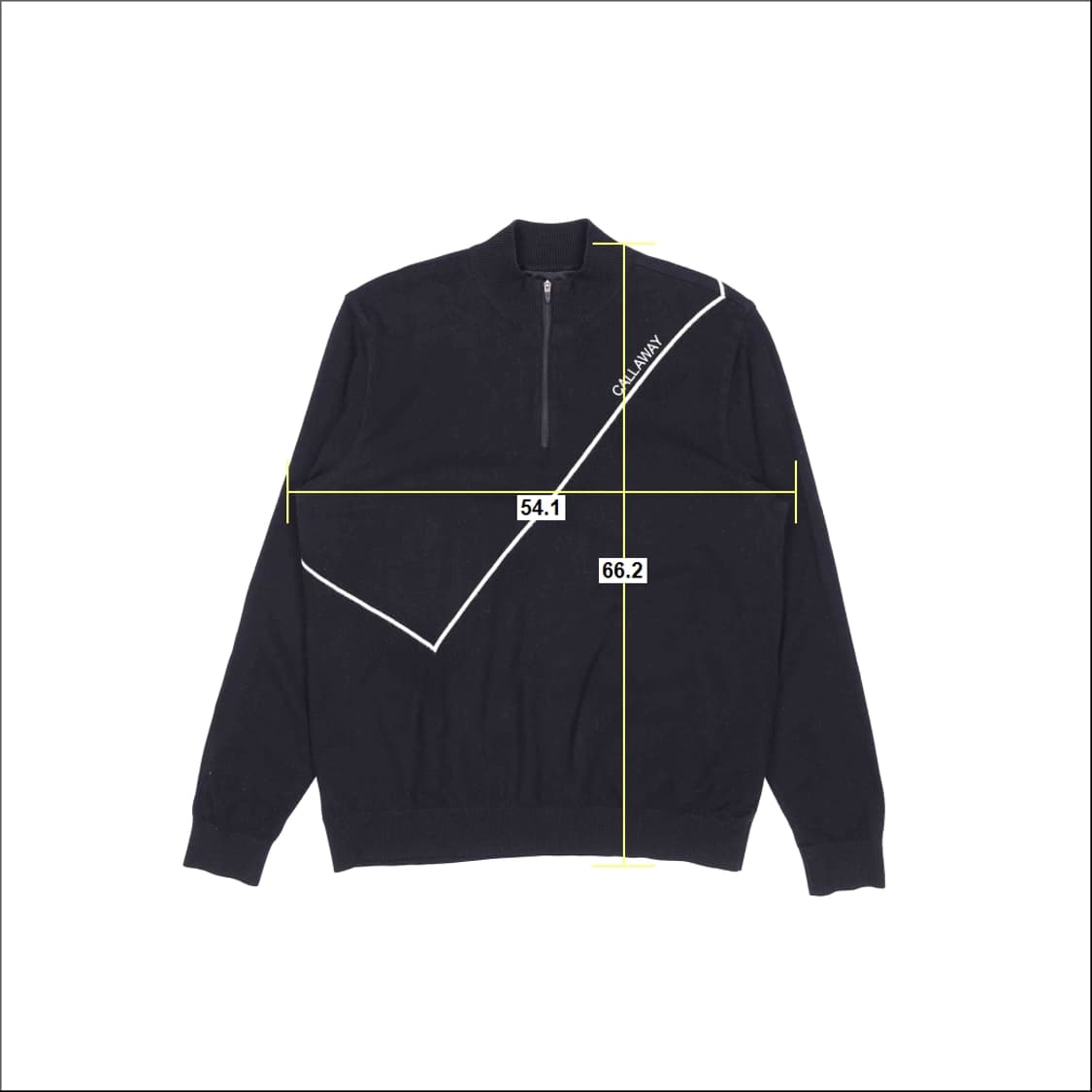 [105] 신형 캘러웨이 남성 골프 블랙 반집업 방풍 니트 N7106 상품이미지8