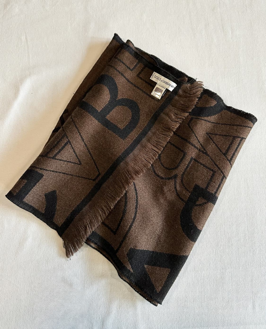 DOLCE&GABBANA wool brown mufler 상품이미지5