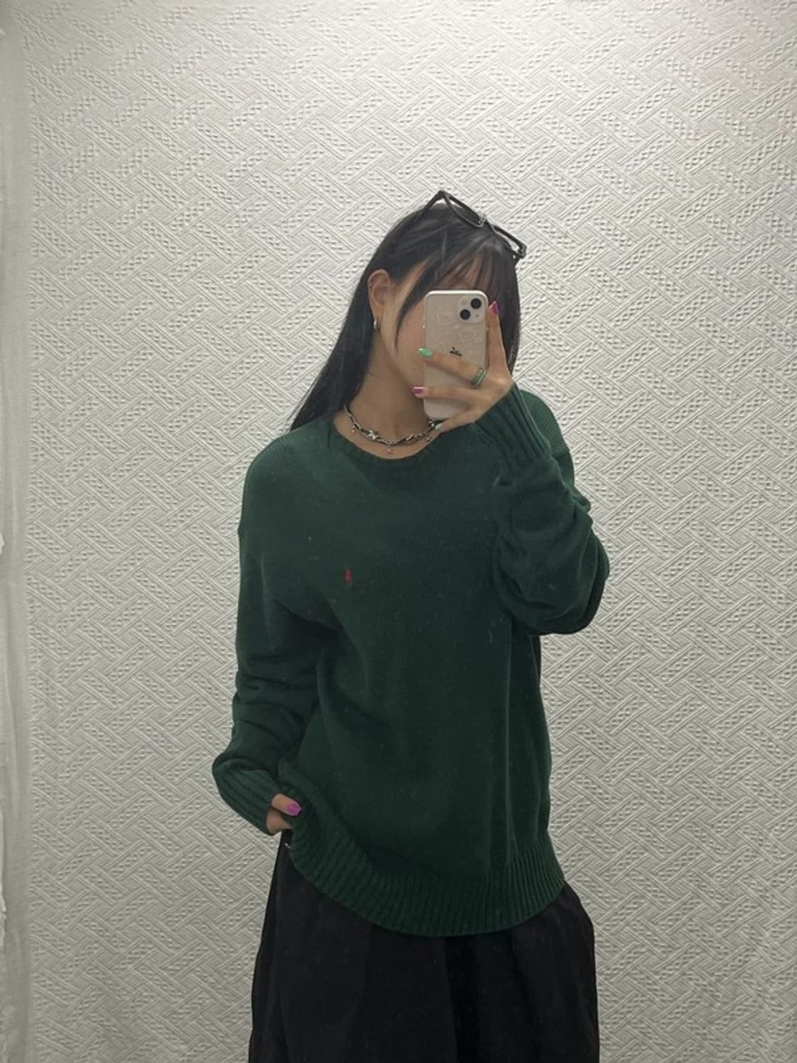 폴로 랄프로렌 베이직 딥그린 홀리데이 니트 XL C06617 상품이미지1