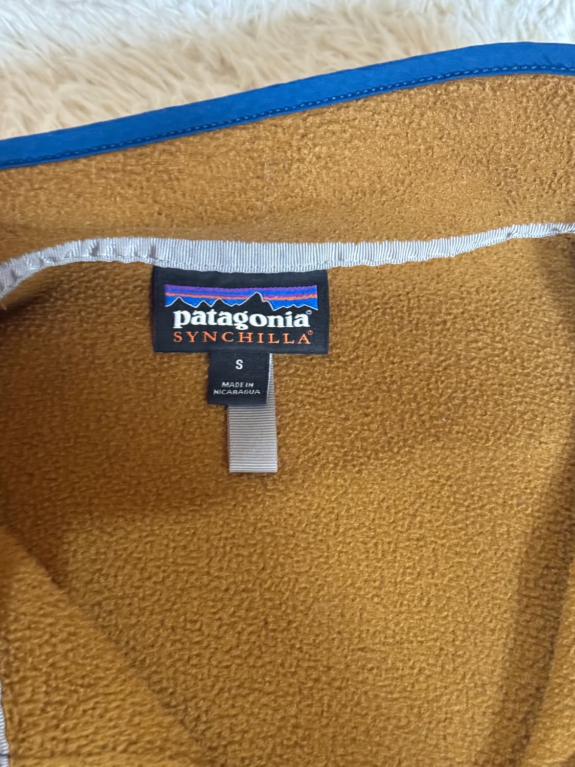 [95] 파타고니아 신칠라 스냅티 브라운블루 상품이미지3
