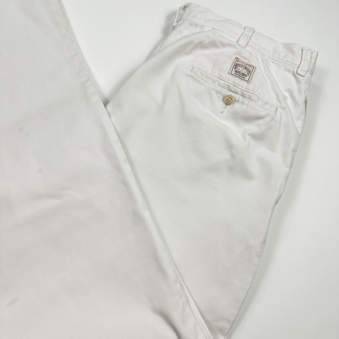 폴로 랄프로렌 클래식 화이트 치노팬츠 (33인치) 상품이미지1
