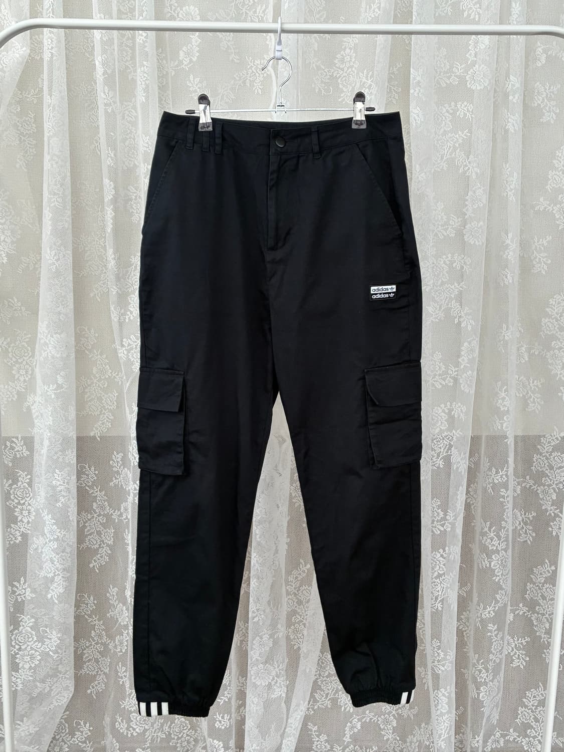 M) 아디다스 카고 조거 팬츠 블랙 상품이미지1