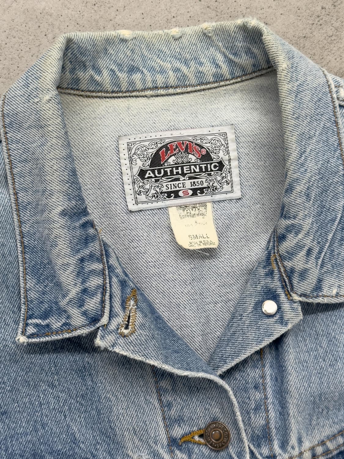90s USA 리바이스 데님 자켓 상품이미지4