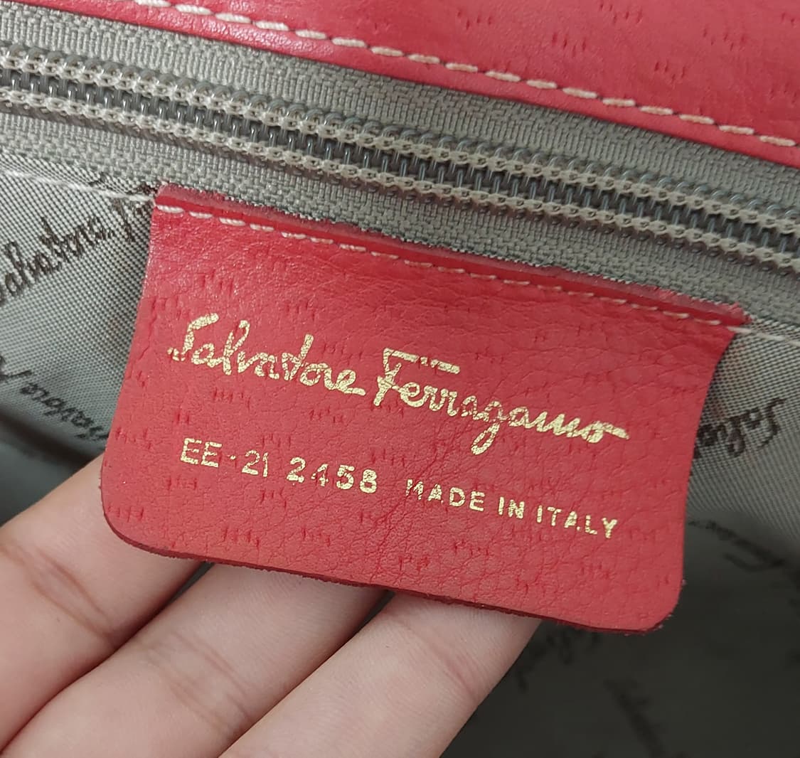 페라가모 빈티지 간치니 탑핸들 레더백 (정품) 상품이미지9