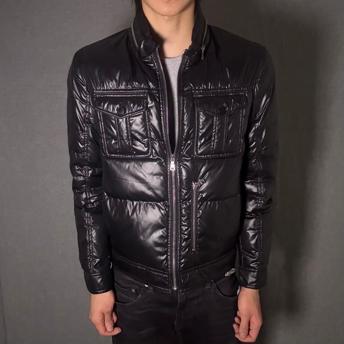 y2k 유광 패딩 자켓 상품이미지4