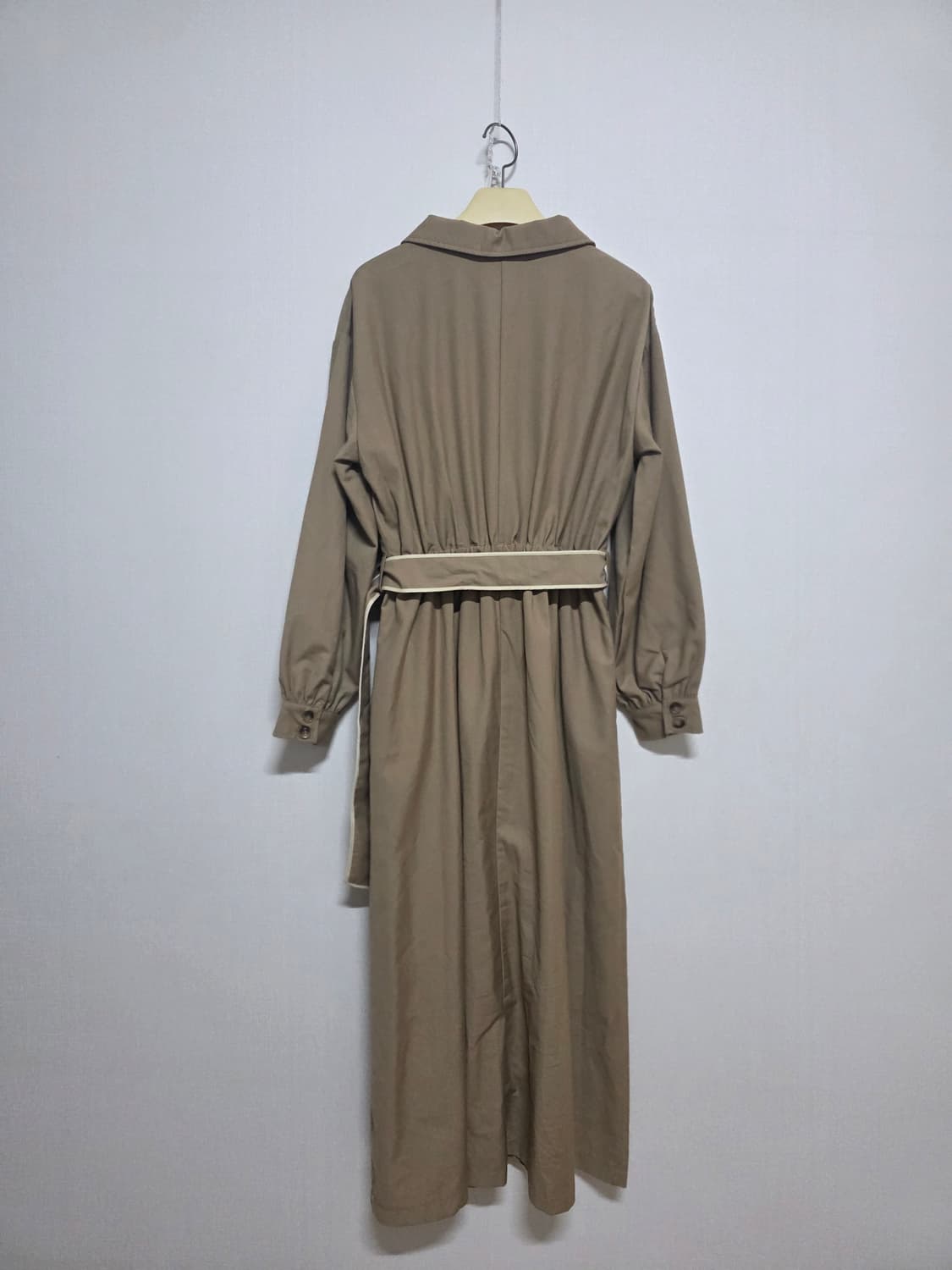 베이지 롱 원피스 상품이미지2