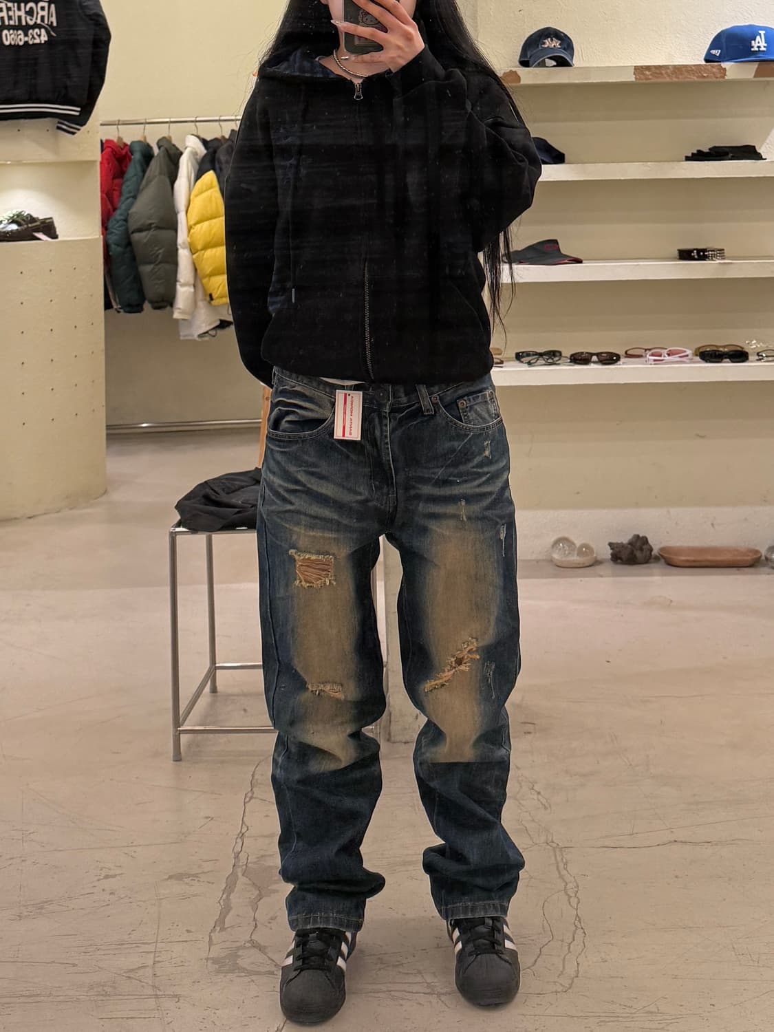 G-Star RAW 디스트로이드 데님 팬츠 U910 상품이미지1