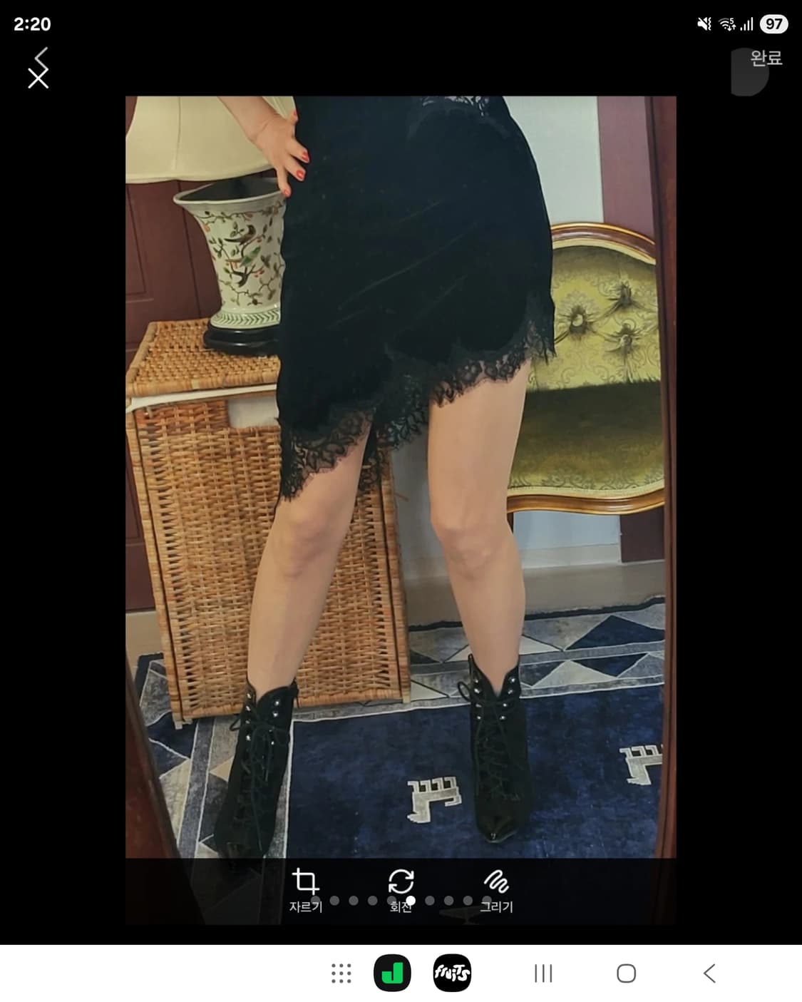 정품 Versace 베르사체 세무 레이스업 부츠 상품이미지2