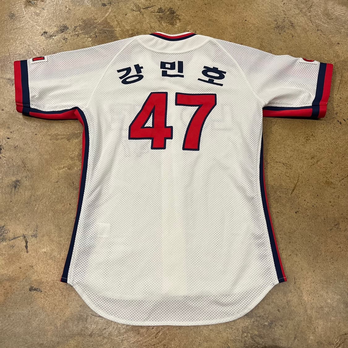 [90] 롯데 자이언츠 47번 강민호 유니폼 화이트 b16 상품이미지3