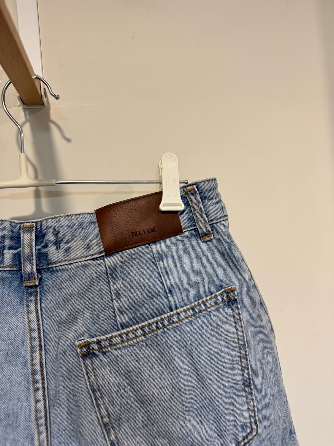 till i die 틸아이다이 데님 반바지 상품이미지10