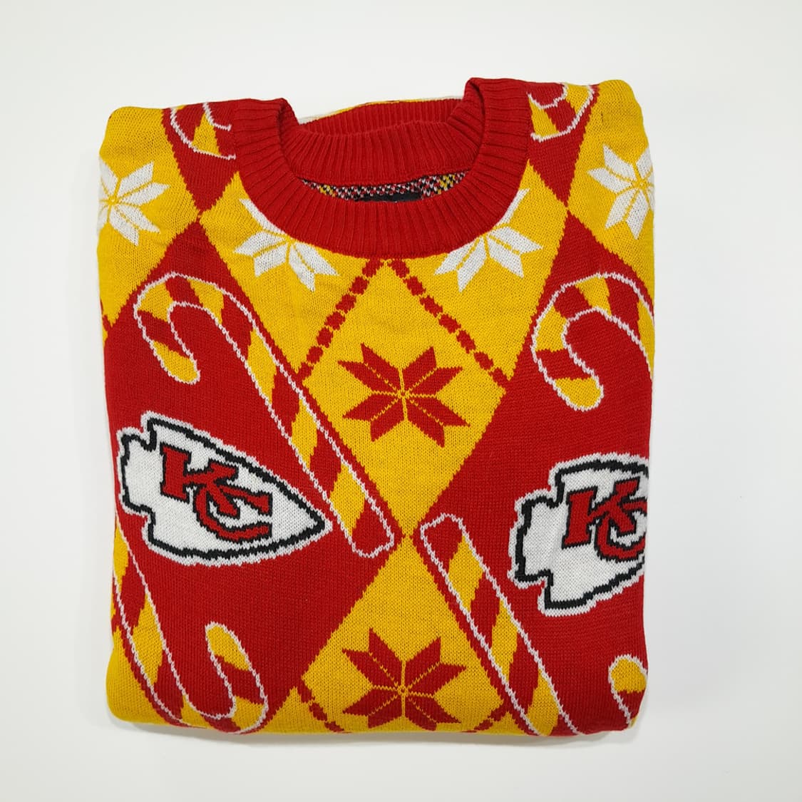 CL316 2XL NFL 아크릴 캔자스시티치프스 아가일 니트 스웨터 상품이미지8